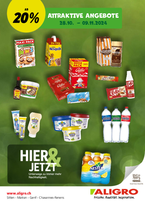 Nestlé Angebot - gültig vom 28. Oktober bis 9. November